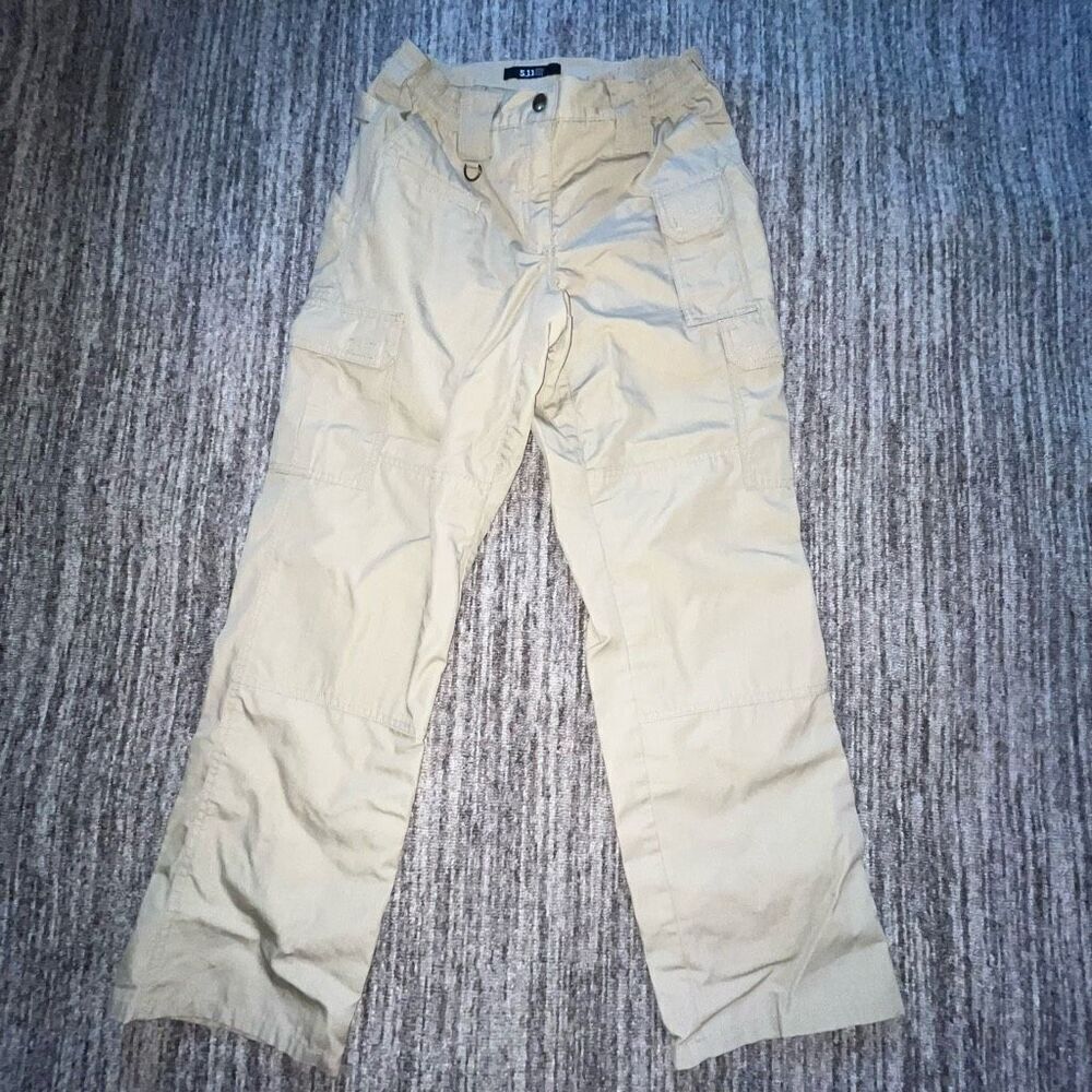 5.11 Tactical Women’s‎ Size 8 Cargo Pants Tan Khaki Casual Stretch Pockets